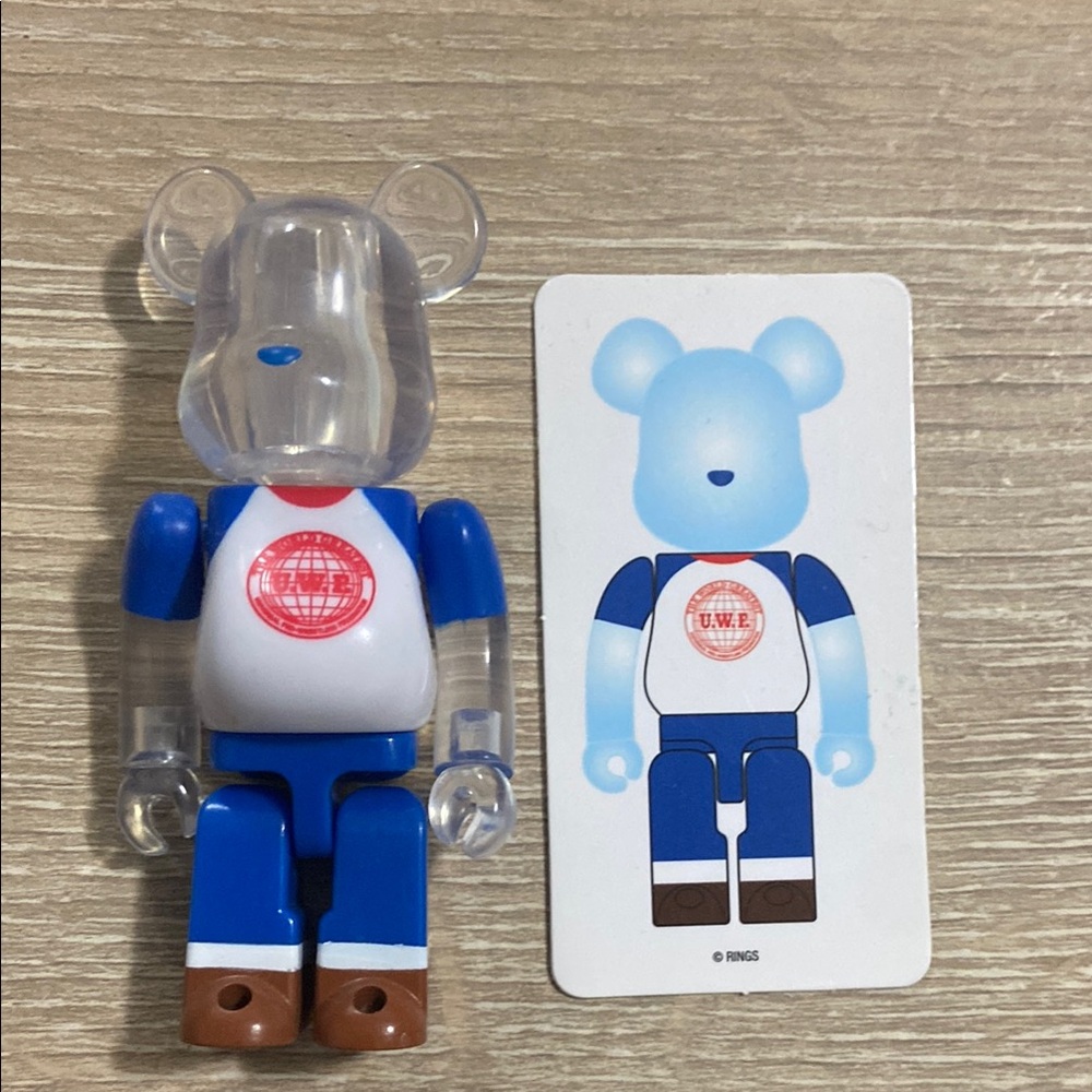 Bearbrick Be@rbrick 100% Series 44 UWE Wrestling Chase Secret Medicom w/ Card
